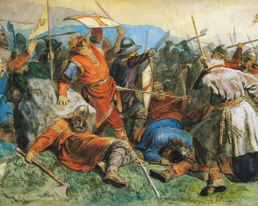 Olav den helliges fall i slaget på Stiklestad
